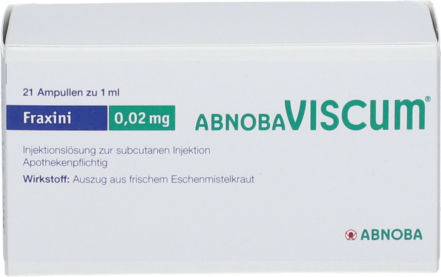 Abnobaviscum Fraxini 0,02 mg Ampullen 21 St