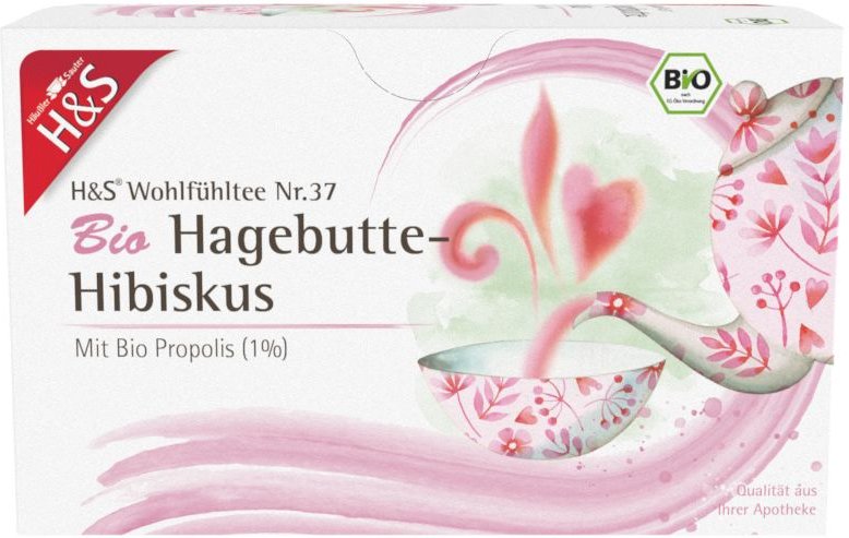H&S Bio Hagebutte-Hibiskus Filterbeutel 20x3 g