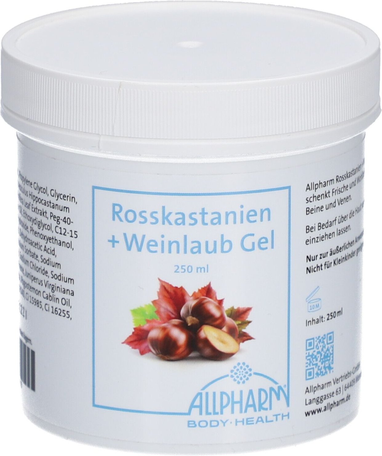 Rosskastanien + Weinlaub Allpharm Premium Gel
