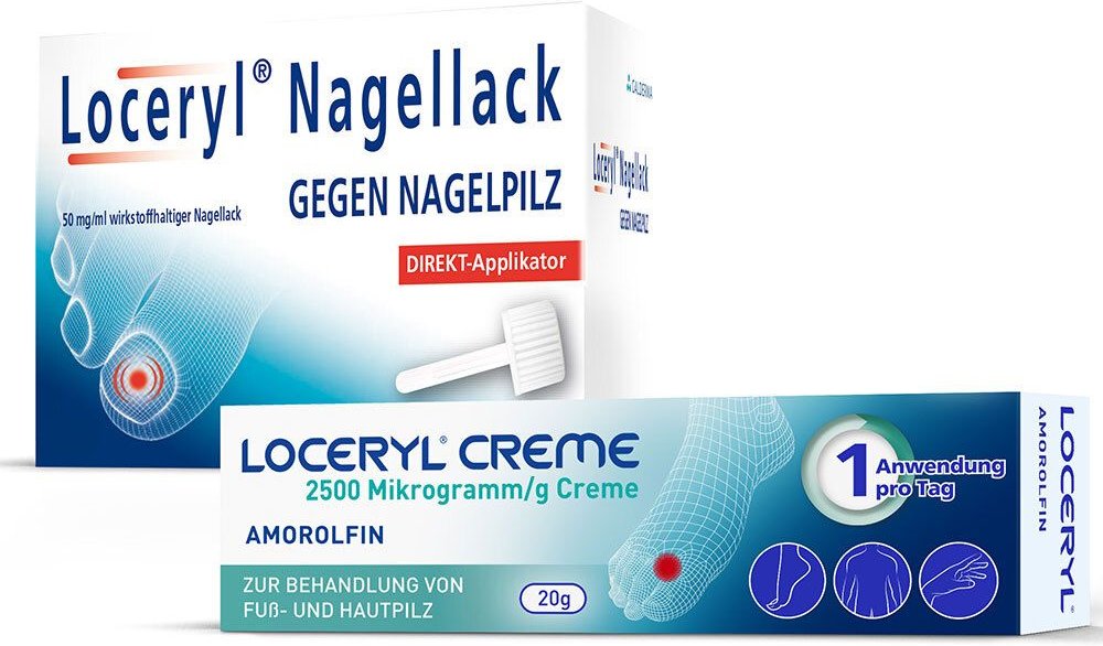 Loceryl Nagellack gegen Nagelpilz mit DIREKT-Applikator + Creme 1 St Kombipackung