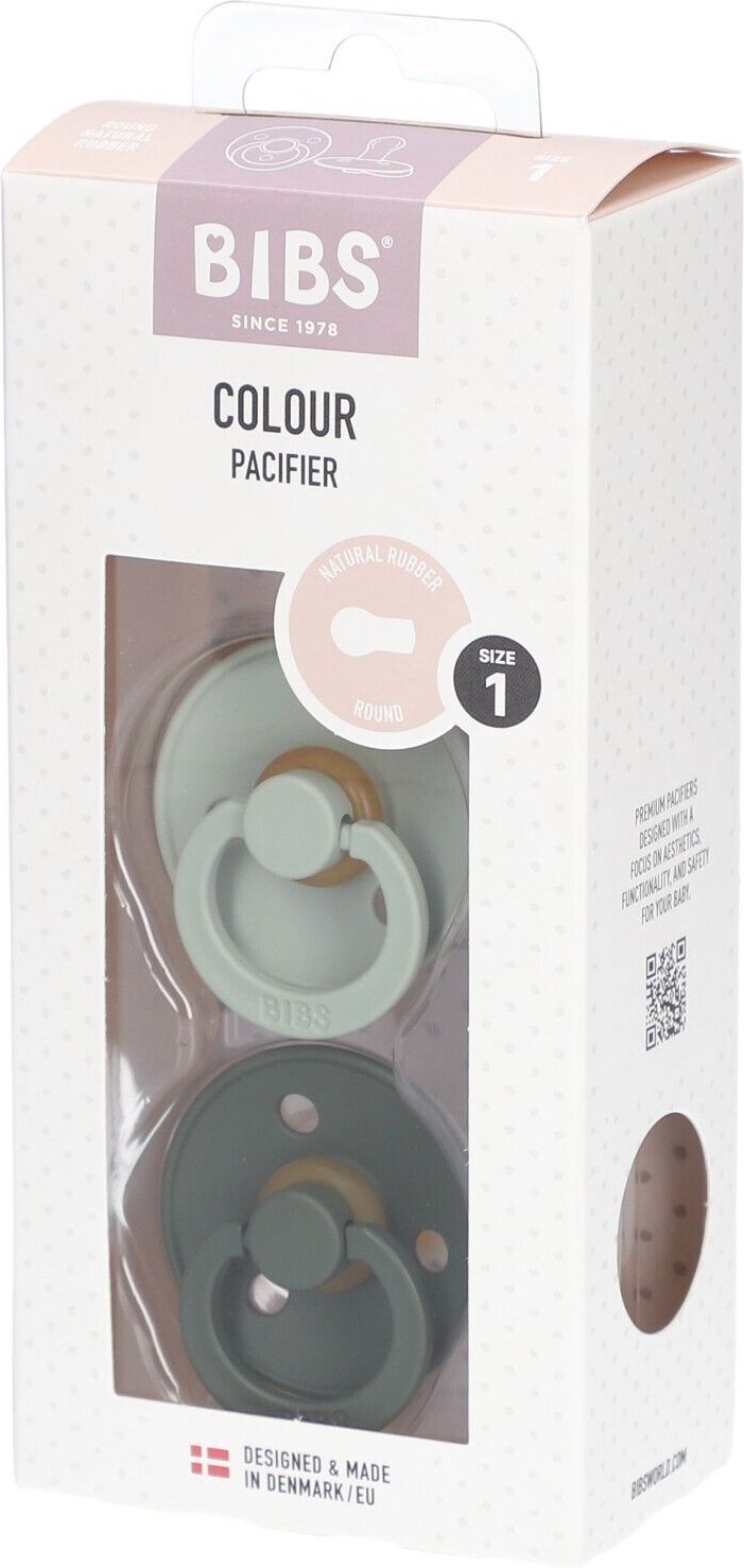 Thumbnail - Bibs Fopspeen Latex Sage - Hunter Green 0-6 Maanden 2 St Sauger