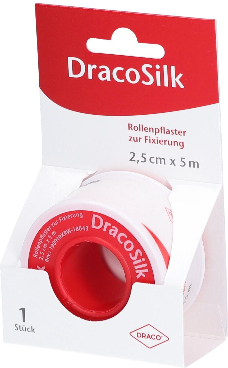 Dracosilk Rollenpflaster 5m x 2,5 cm
