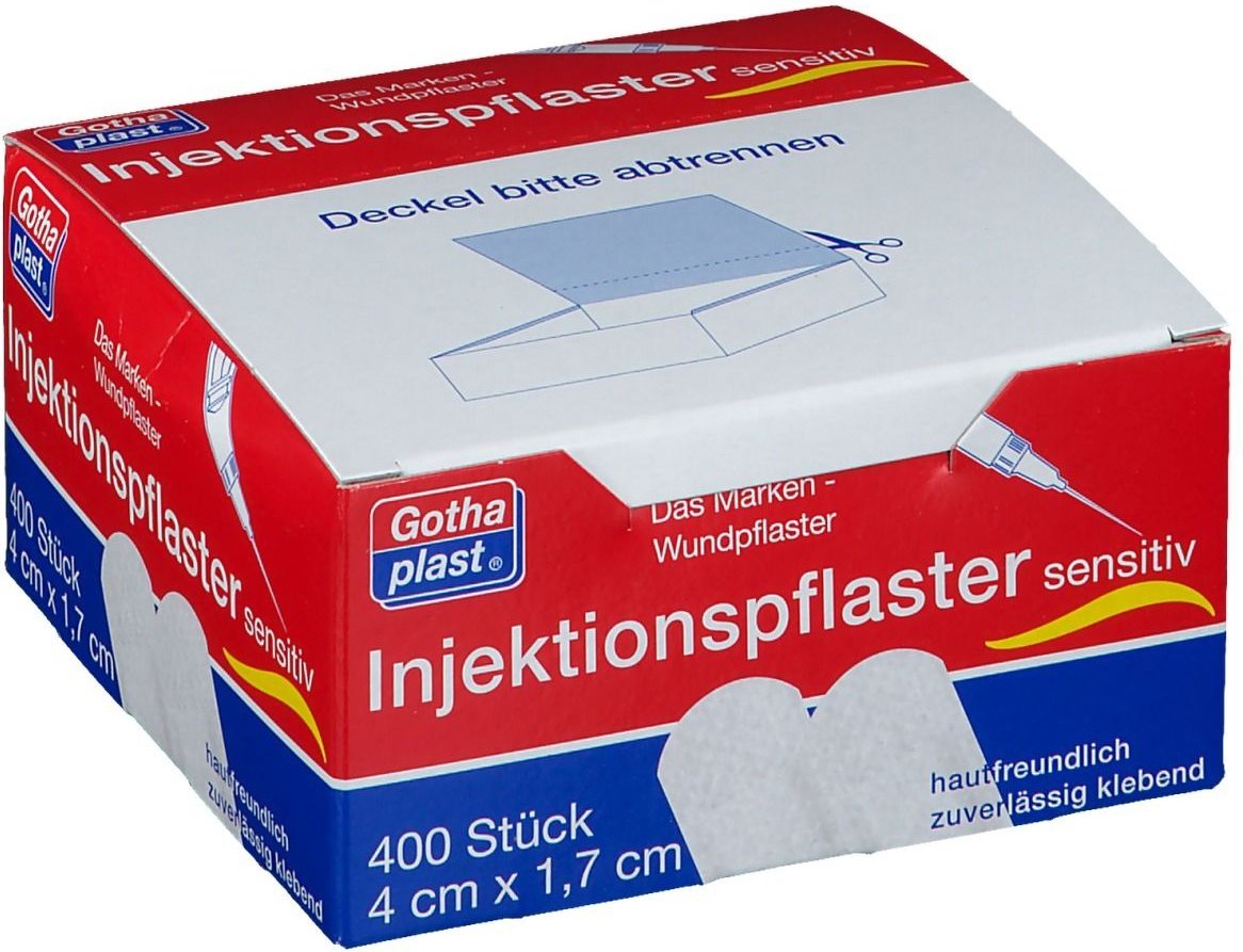 Gothaplast Injektionspfl.sensitiv 1,7x4 cm 400 St Pflaster