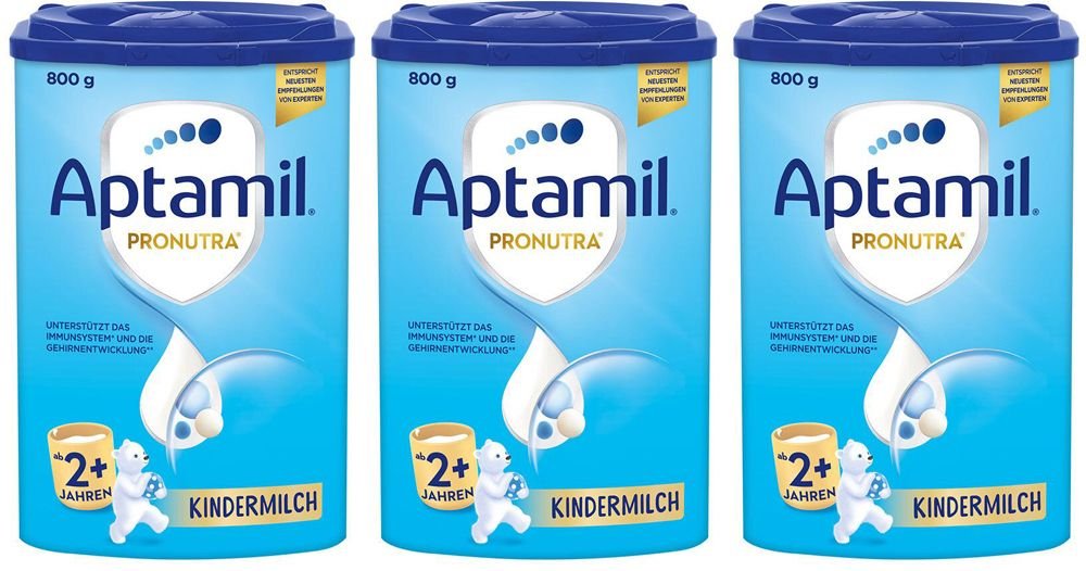 3x Aptamil Kindermilch ab 2 Jahren Pulver 3x800 g