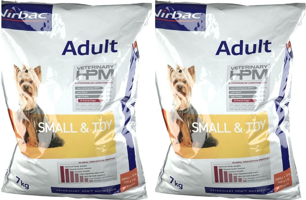 Virbac Veterinary Hpm® Adult Dog Small & Toy x2 2x7000 g