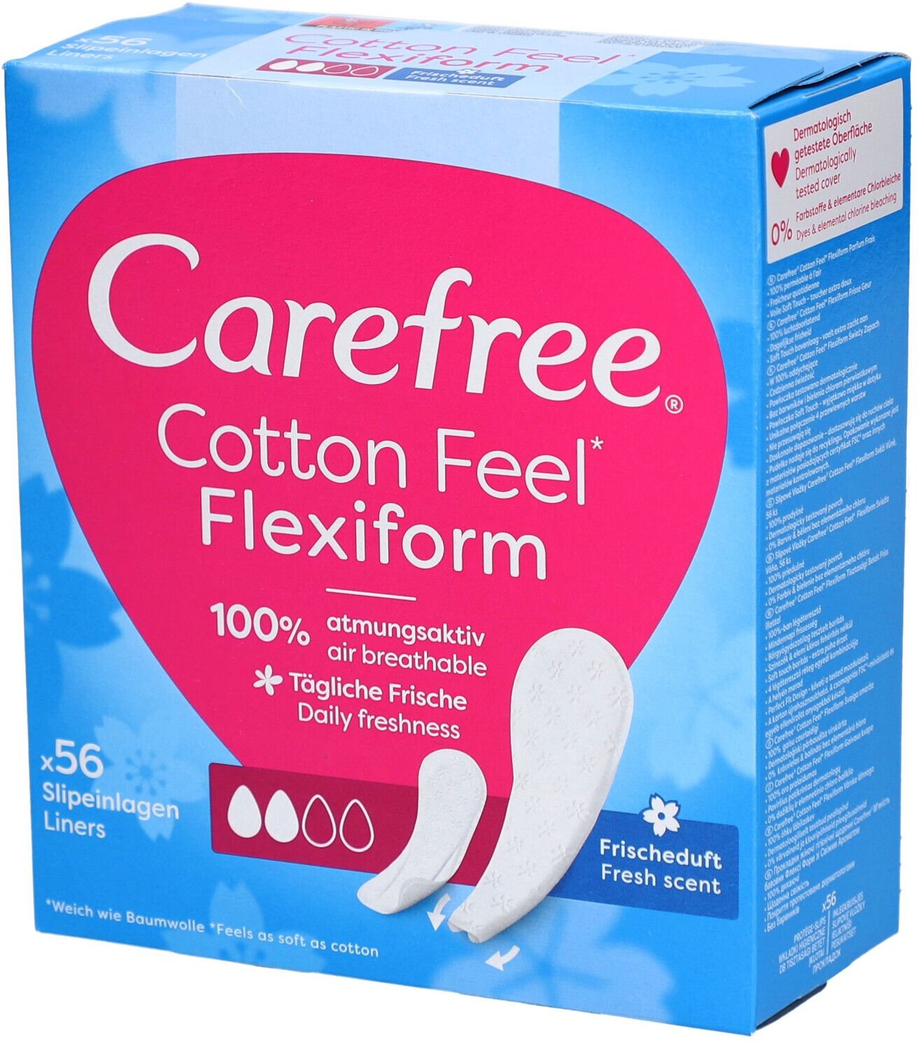 Thumbnail - Carefree Cotton Feel Flexiform Fresh 56 Stk St Inkontinenzslip