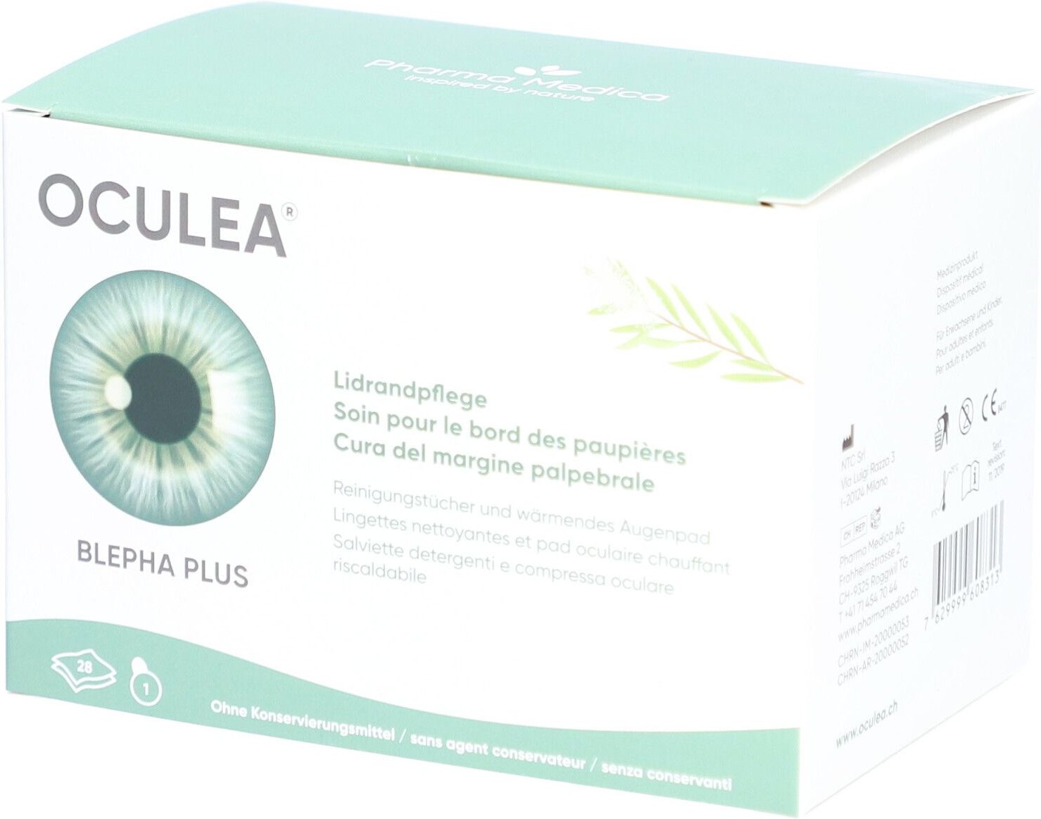 Oculea Blepha Plus 28 Tücher+1 Augenpad 1 St Sonstige