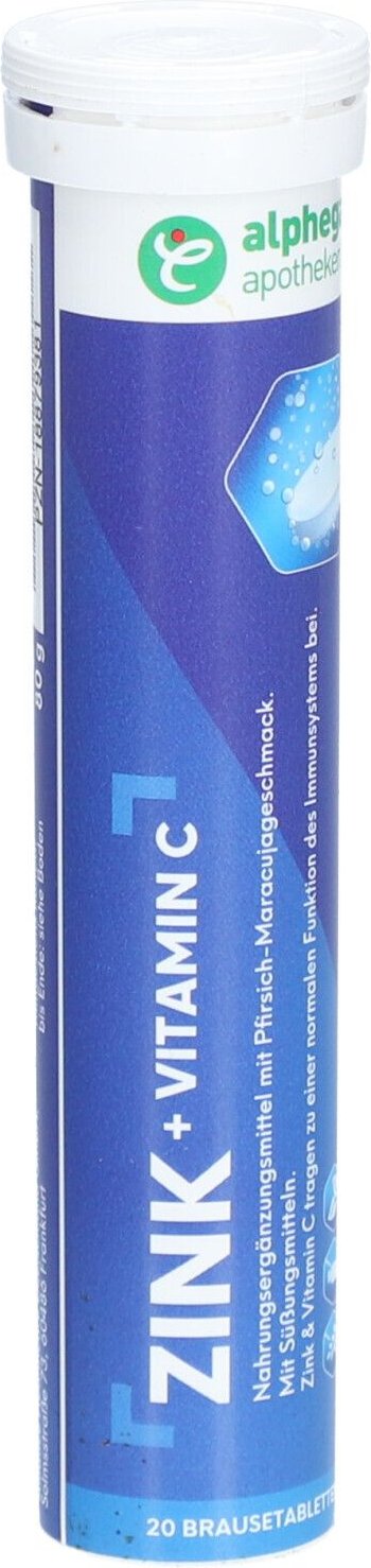 Alphega Zink+Vitamin C Brausetabletten 20 St