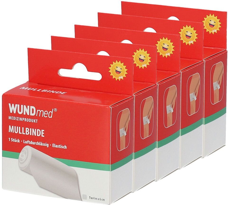 Mullbinden 6 cmx4 m 5x 5x1 St Binden