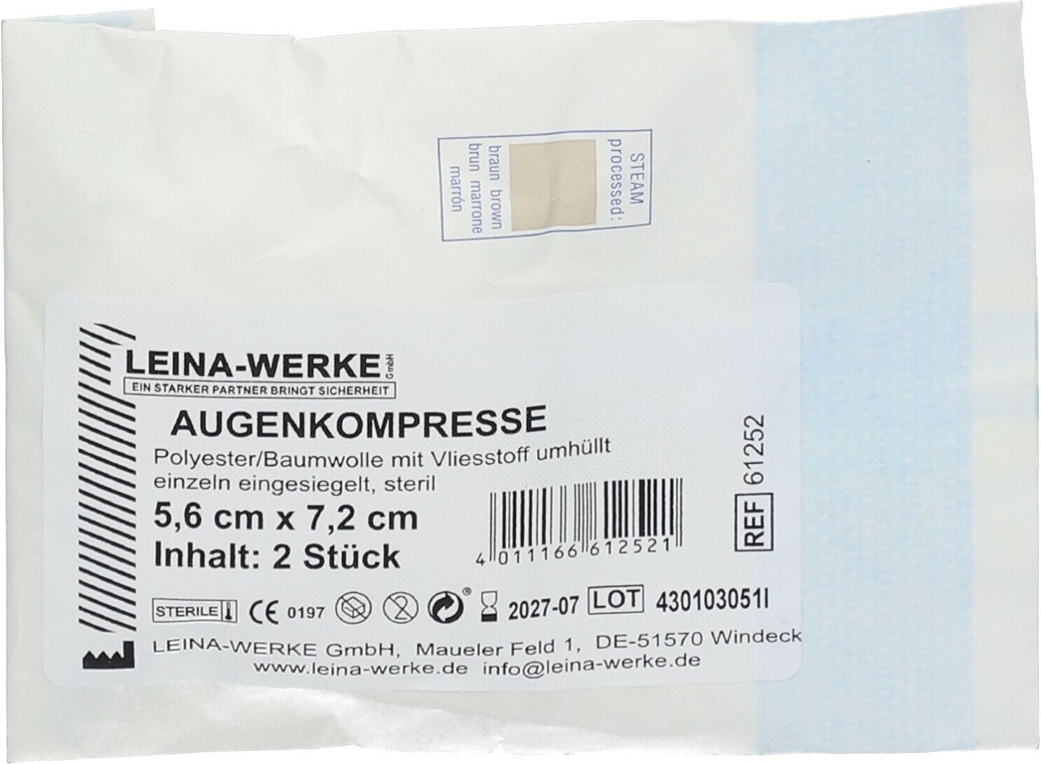 Augenkompressen steril 2 St Kompressen