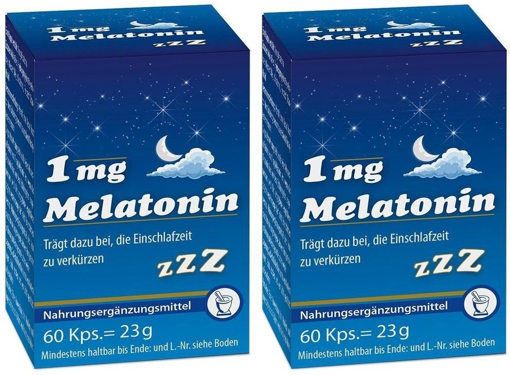 Melatonin 1 mg Kapseln 2x 2x60 St