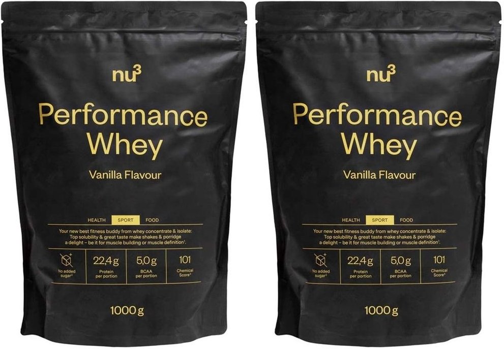 nu3 Performance Whey, Vanille, Pulver x2 2x1000 g