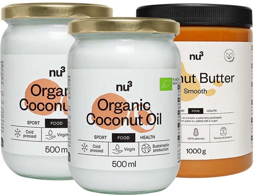 Thumbnail - 2 x nu3 Bio Kokosöl plus Erdnussbutter 1 St Set