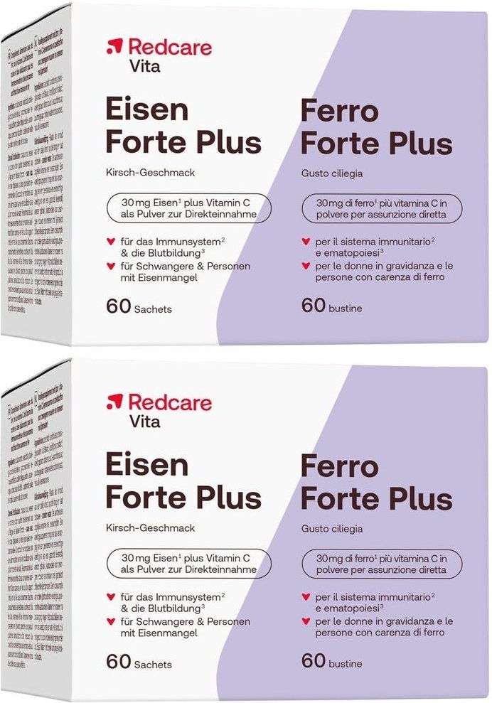 Redcare Eisen Forte Plus Direkt Pulver x2 2x60 St