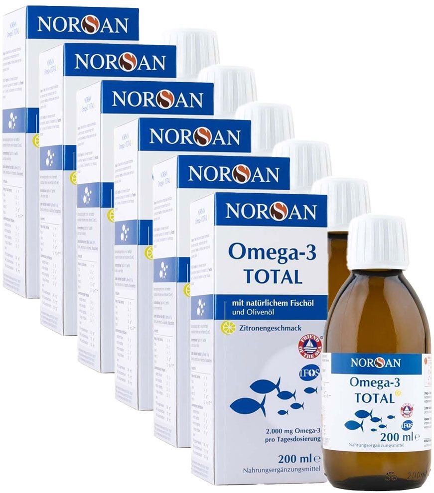 6x Norsan Omega-3 Total flüssig 6x200 ml Flüssigkeit