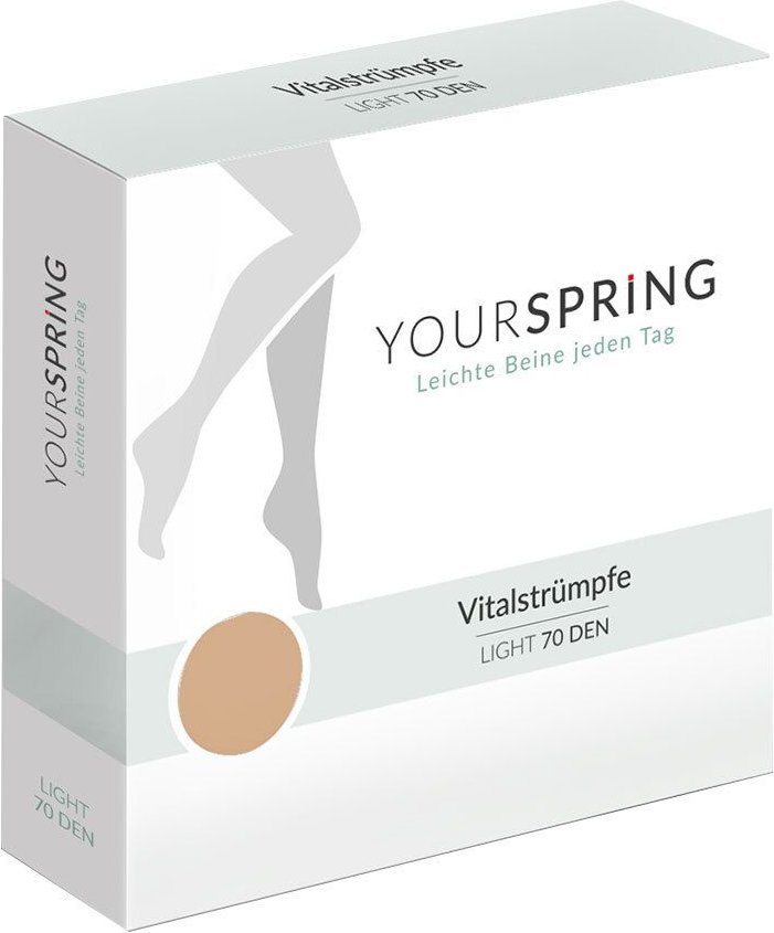 Yourspring light transparent 70den AD 38/39 honig 2 St Strümpfe