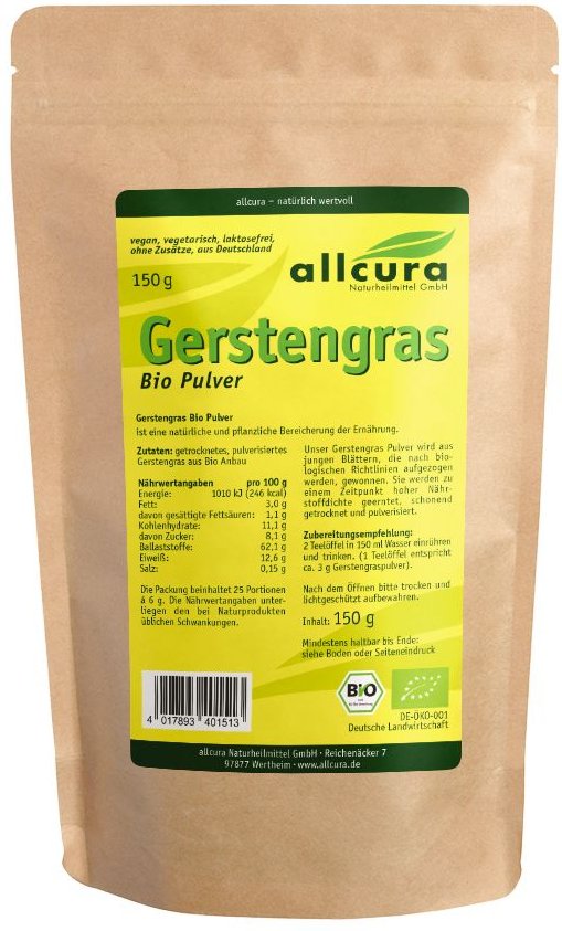 Gerstengraspulver KBA Bio 150 g Pulver