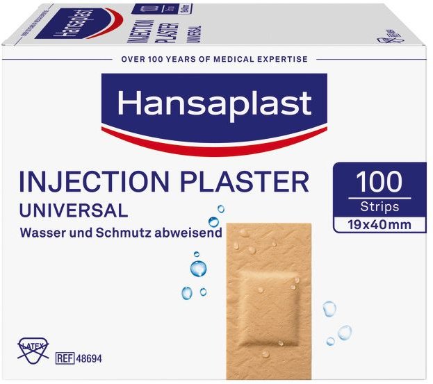 Hansaplast Universal Injekt.Pfl.Strips waterres. 100 St Pflaster