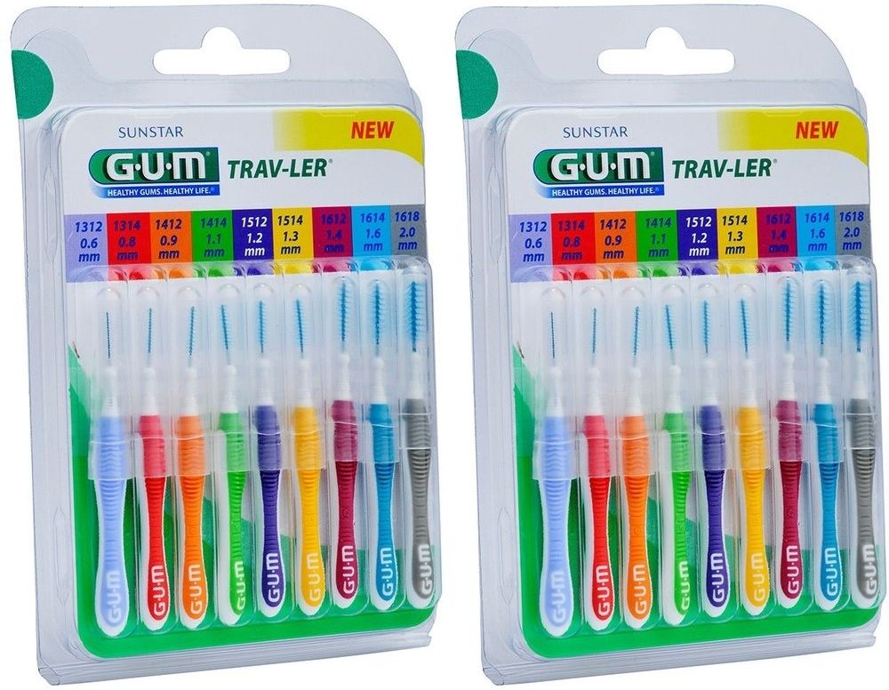 GUM Trav-Ler Sortiment x2 2x9 St Zahnbürste