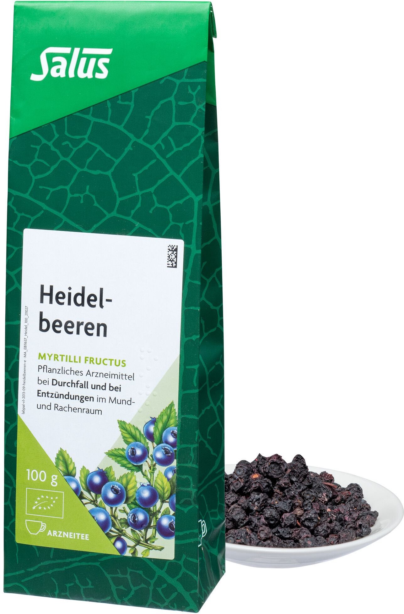 Heidelbeeren Arzneitee Myrtilli fructus Bio Salus 100 g Tee