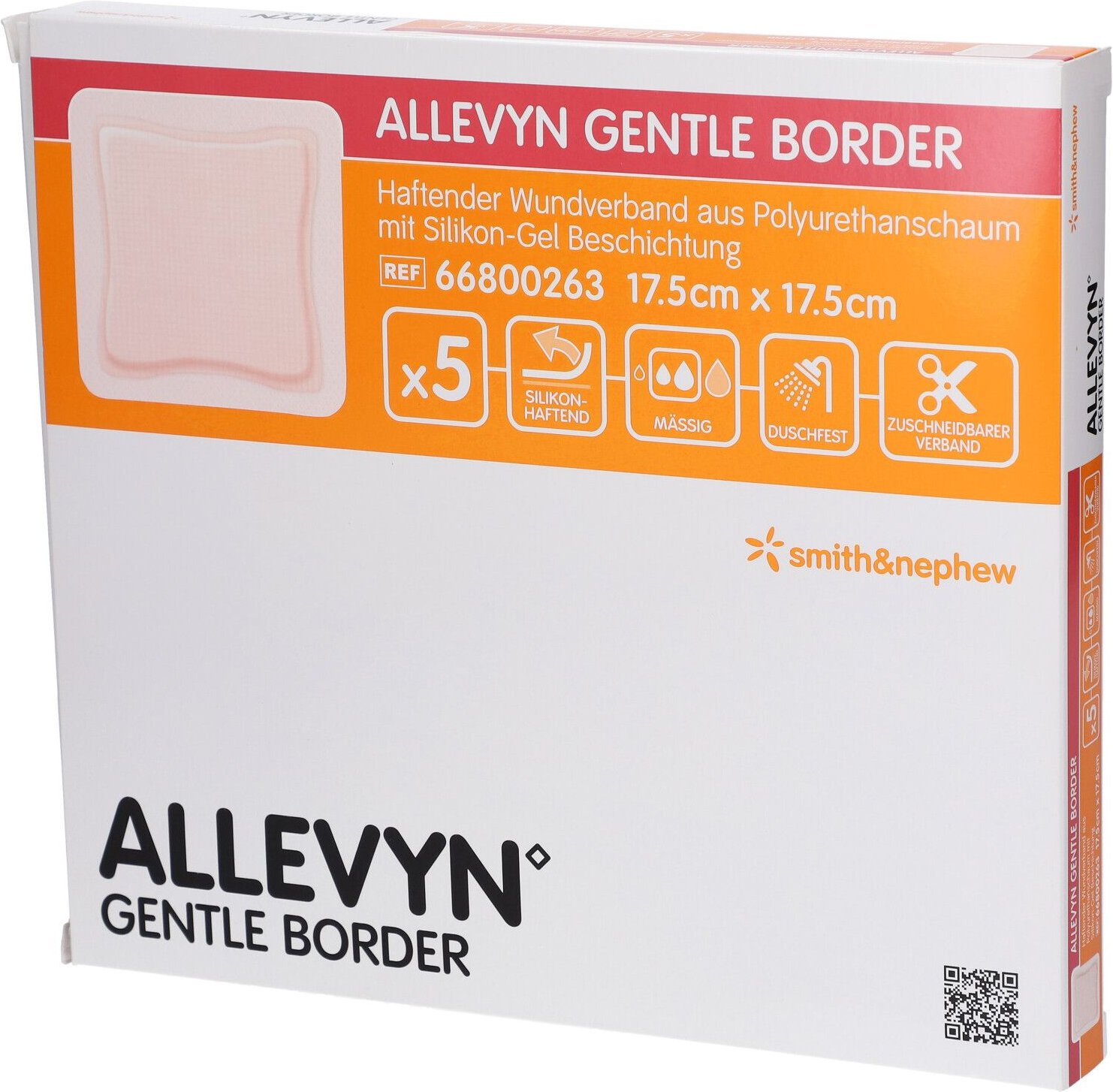 Allevyn Gentle Border 17,5x17,5 cm Schaumverb. 5 St Verband