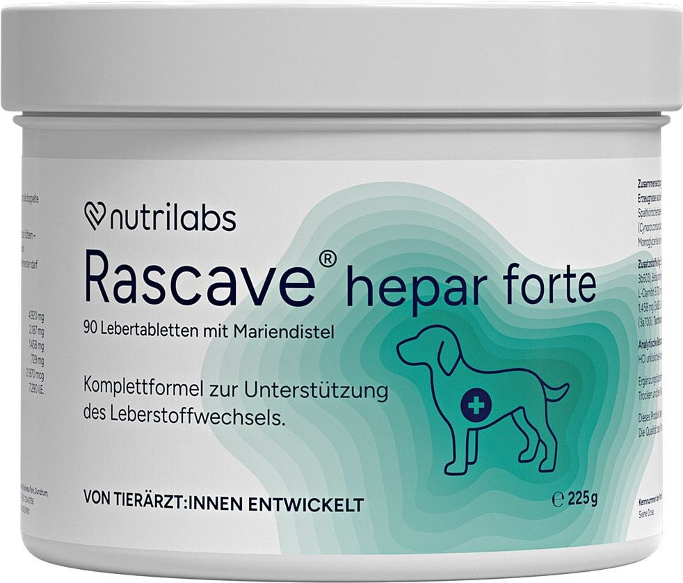 Rascave hepar forte Kautabletten f.Hunde 90 St