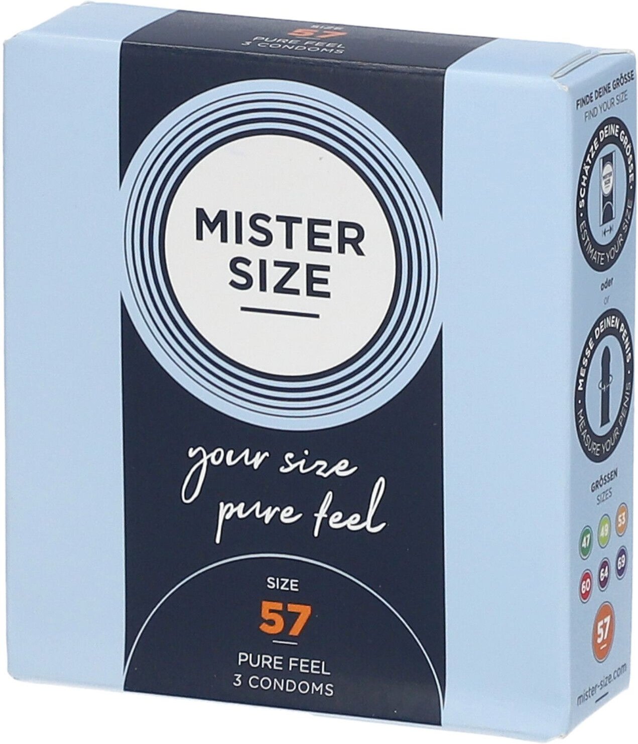 Mister Size 57, 57 mm, 3 Stück