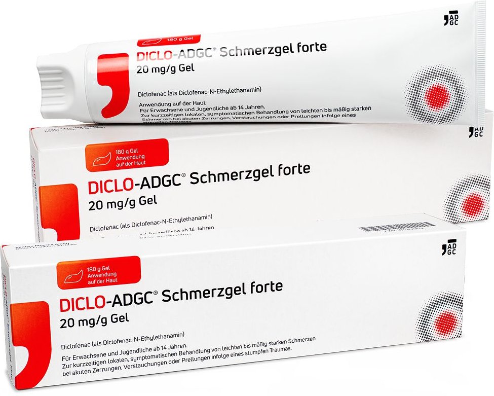 Diclo-Adgc Schmerzgel forte 20 mg/g Gel Doppelpack 2x180 g