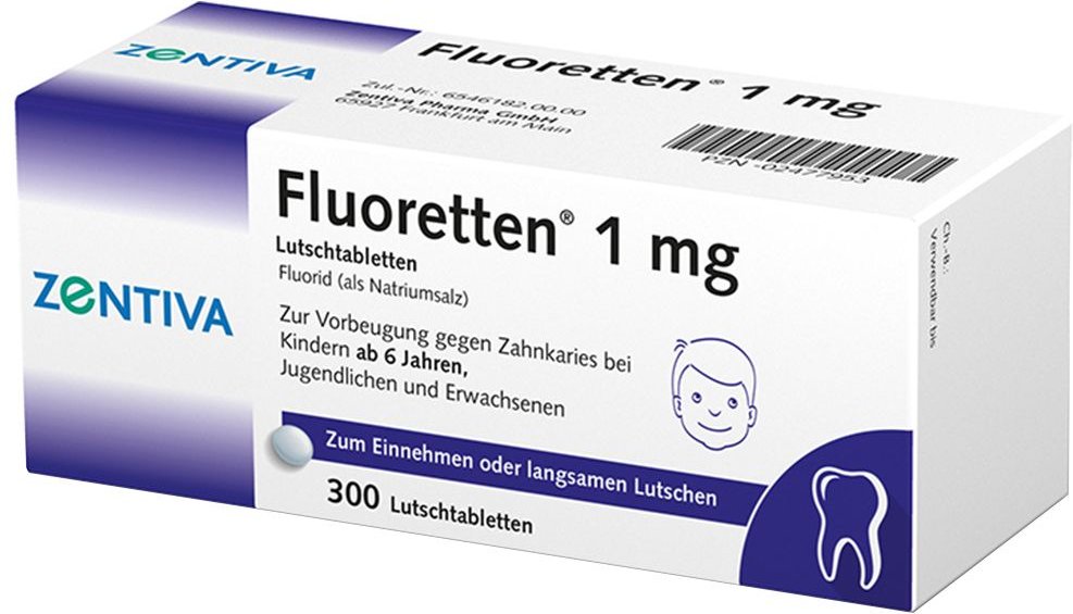 Fluoretten 1,0 mg Tabletten 300 St