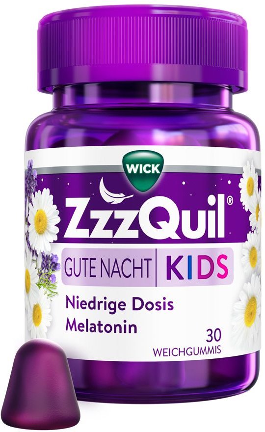 Wick ZzzQuil Gute Nacht Kids 30 St Fruchtgummi