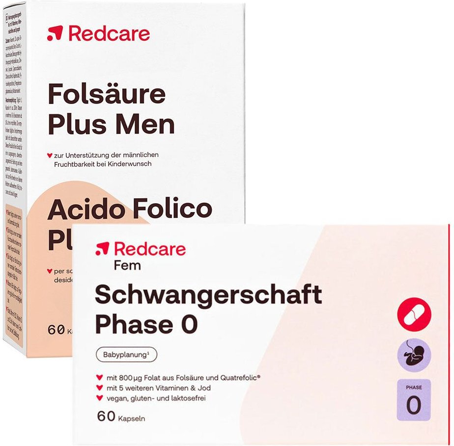 Redcare Folsäure bei Kinderwunsch 2x60 St Kapseln