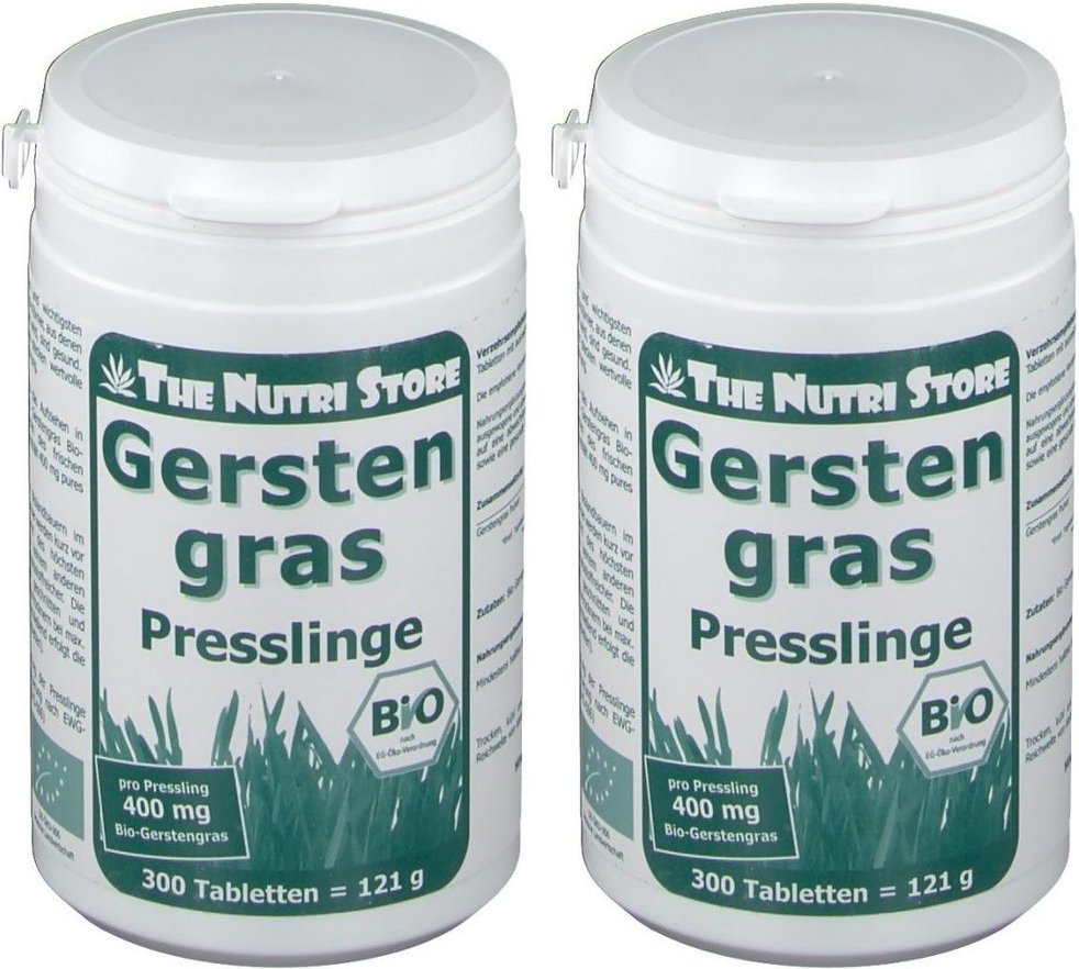 Gerstengras 400 mg Bio Presslinge 2x 2x300 St Tabletten