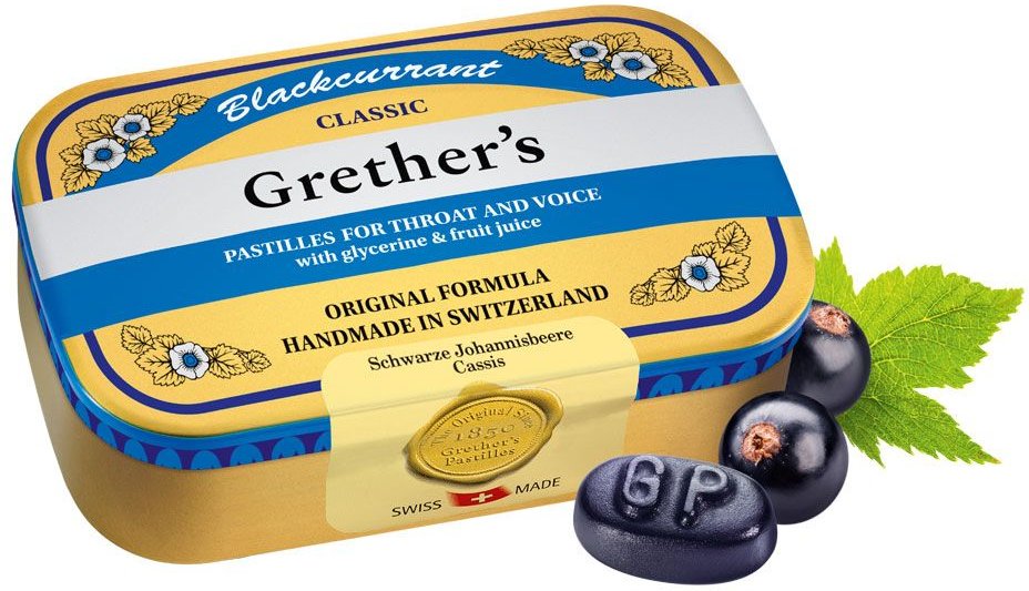 Grethers Blackcurrant Gold zh.Past.Dose 110 g Pastillen