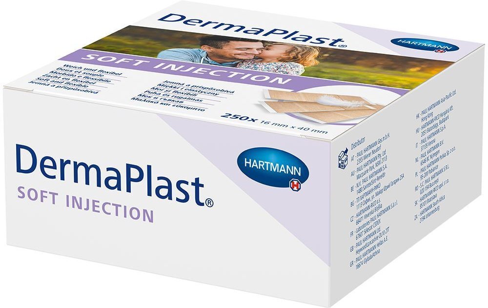 Dermaplast Soft Injection Pflasterstrips 16x40 mm 250 St Pflaster