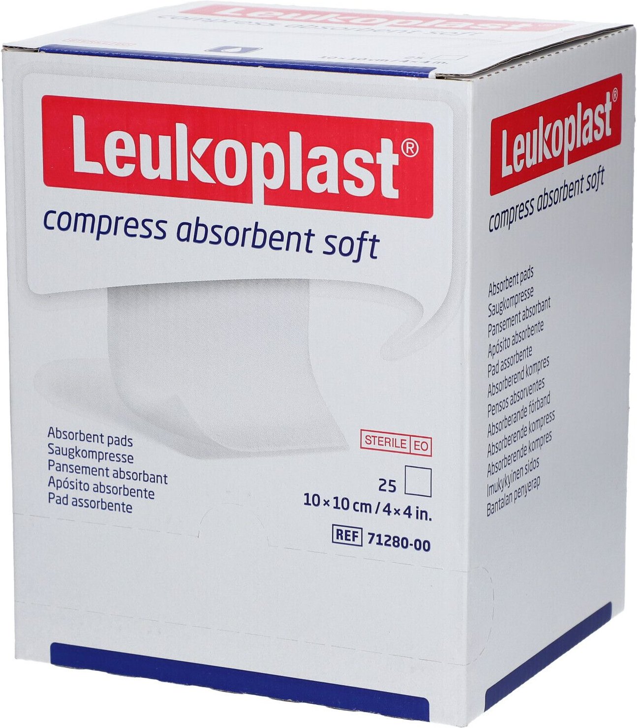 Leukoplast compress absorbent soft steril 10x10cm 25x1 St Kompressen