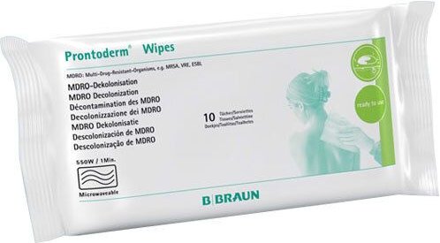 Prontoderm Wipes Einmalwascht.MRSA Dekolonisierung 10 St Tücher