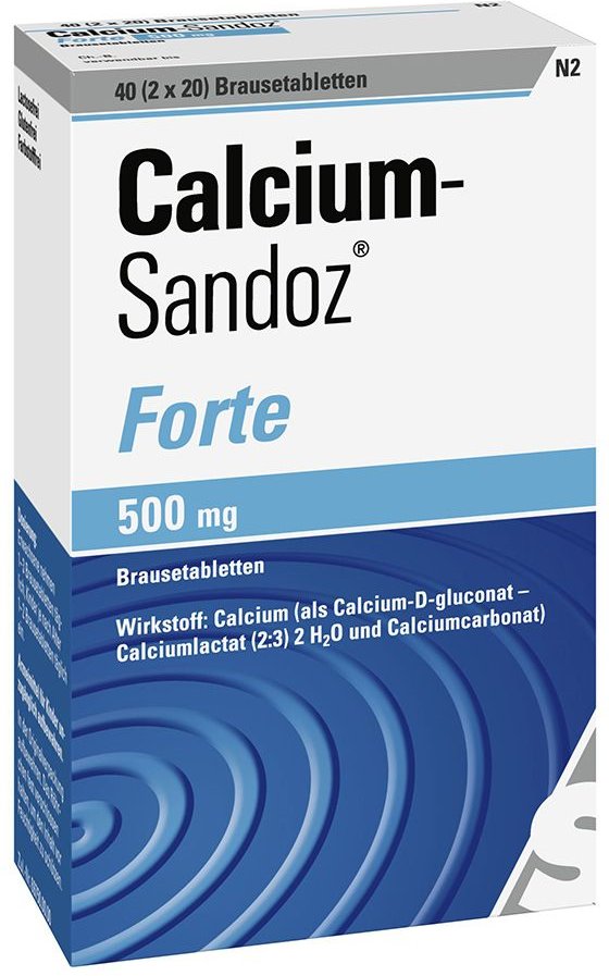 Calcium Sandoz Forte 500 mg Brausetabletten