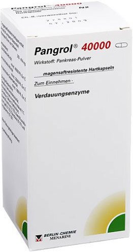 Pangrol 40.000 Hartkps.m.magensaftr.überz.Pell. 50 St Hartkapseln mit magensaftresistent überz. Pellets