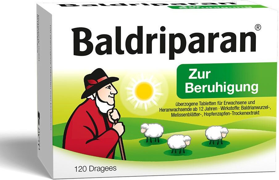 Baldriparan zur Beruhigung überzogene Tabletten 120 St Überzogene