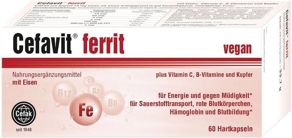 Cefavit ferrit Hartkapseln 60 St