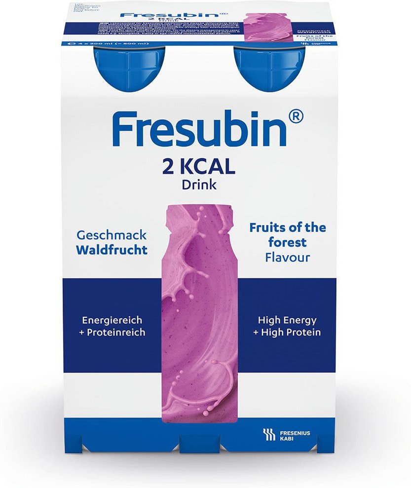 Fresubin 2 kcal Drink Waldfrucht Trinkflasche 4x200 ml Lösung