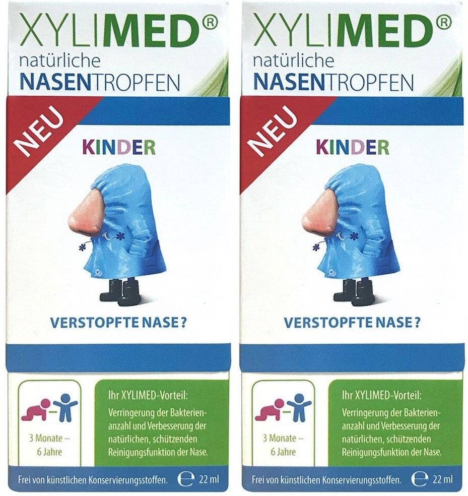 2x Miradent Xylimed Kid's natürliche Nasentropfen 2x22 ml