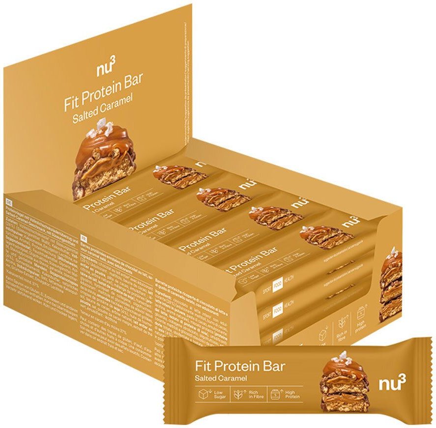 nu3 Fit Protein Bar, Salted Caramel 12x55 g Riegel