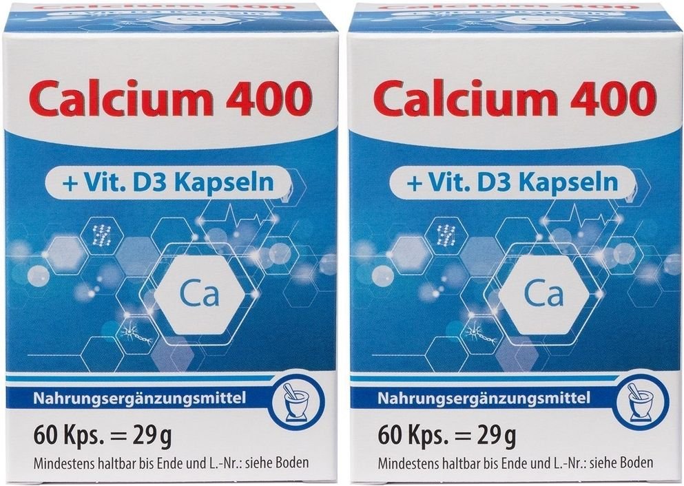 Calcium 400 Kapseln 2x 2x60 St