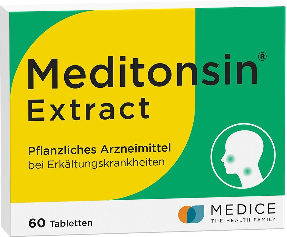 Meditonsin Extract pflanzliche Erkältungstabletten 60 St Tabletten