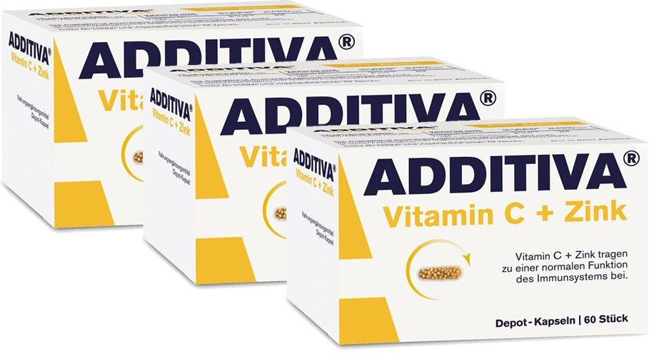 Additiva VIT C Depot 300Mg 3er-Pack 3x60 St Kapseln