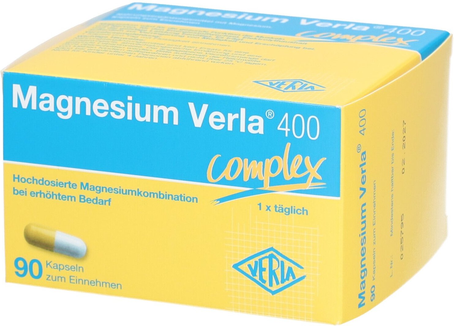 Magnesium Verla 400 Kapseln 90 St