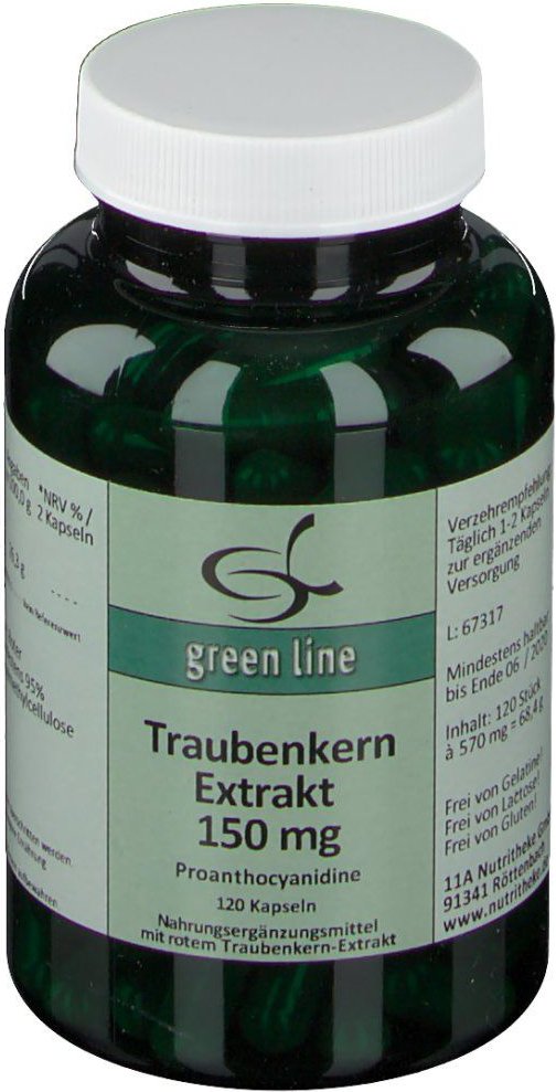 Traubenkernextrakt 150 mg Kapseln