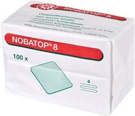 Nobatop 8 Kompressen 10x10 cm unsteril 100 St