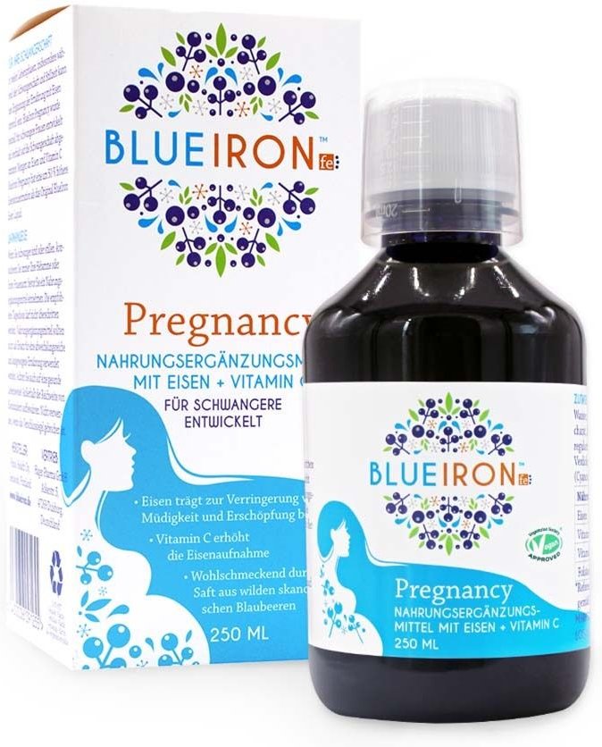 Blueiron Eisen Pregnancy+Folsäure Flüss.z.Einn. 250 ml Flüssigkeit zum Einnehmen